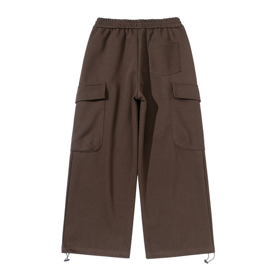 Unisex Cropped Cargo-Sweathose mit elastischem Bund, Kordelzug und verstellbarem Saum Shop Nory