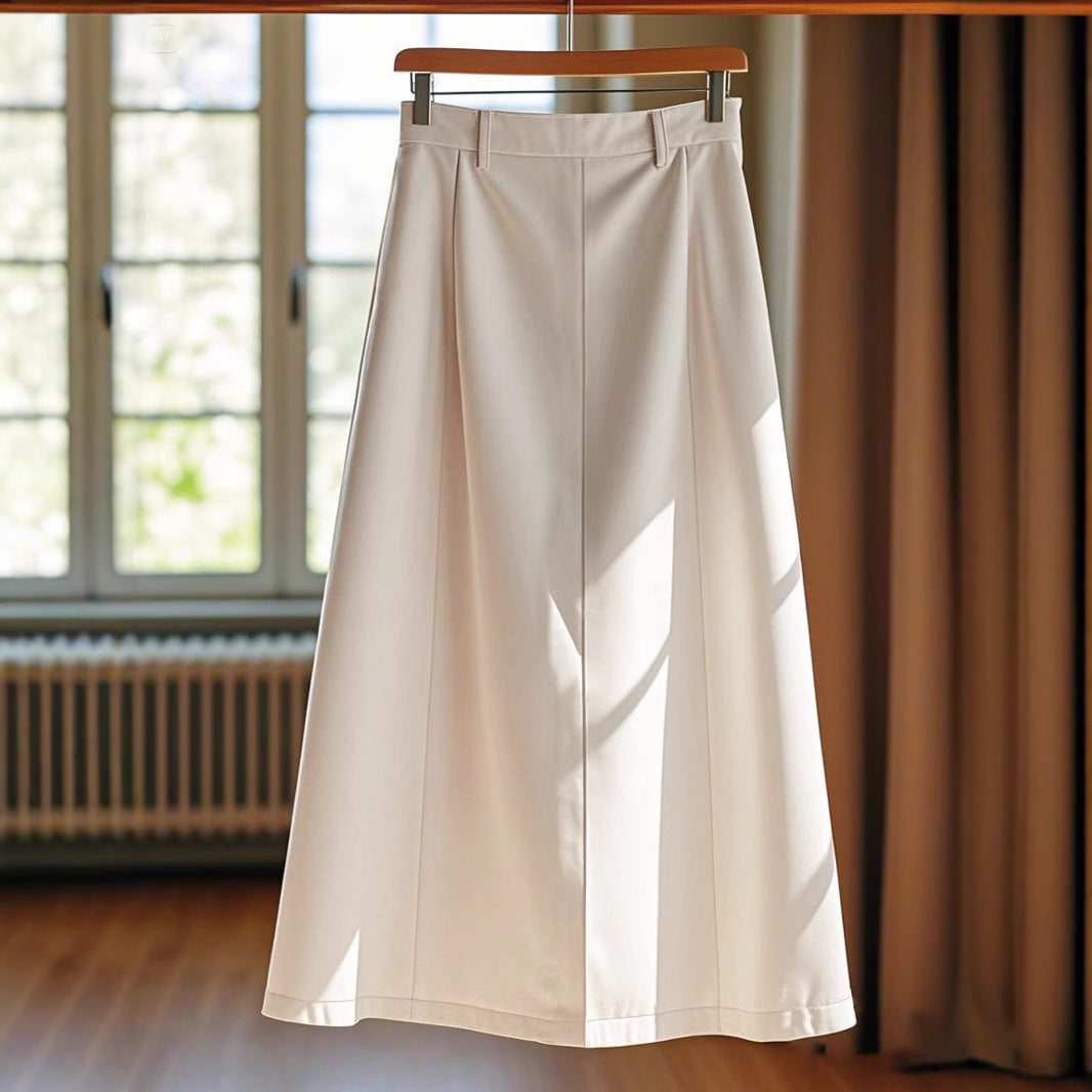 Damen Eleganter Maxirock mit Knopfdetails und hohem Bund Shopnory