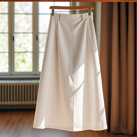 Damen Eleganter Maxirock mit Knopfdetails und hohem Bund Shopnory