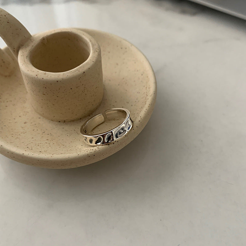 Damenring mit kunstvollem, organischem Texturdesign Shop Nory
