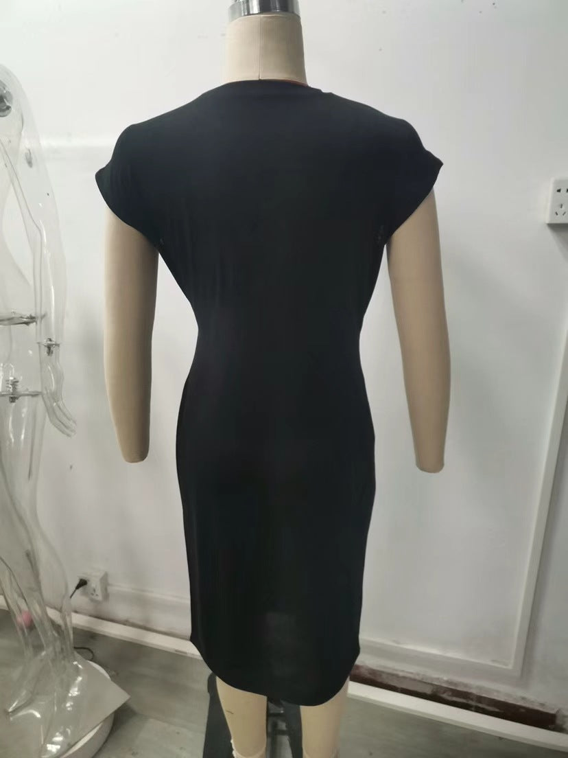 Damen elegantes Wickelkleid mit figurbetontem Design und feinem Jersey-Material Shopnory