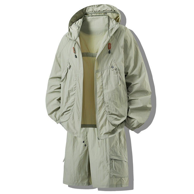 Damen Leichtgewichtige Outdoor-Jacke mit Shorts