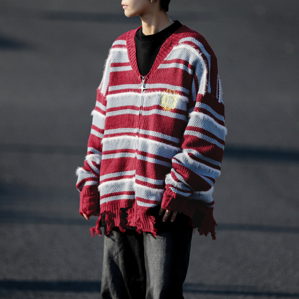 Damen Lässiger Strickpullover mit Reißverschluss Shop Nory
