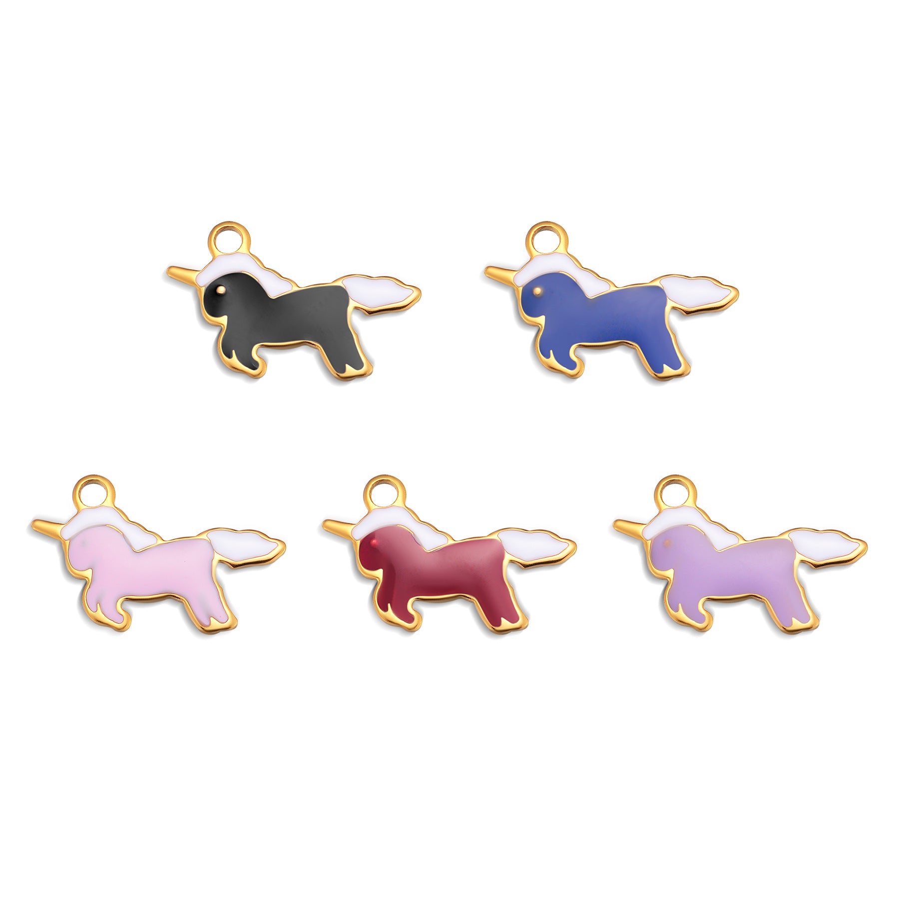 Damen Anhänger im Design eines bezaubernden Einhorns Shop Nory