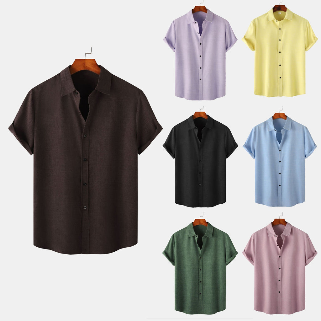 Herren Kurzarmhemd aus atmungsaktiver und komfortabler Baumwolle mit elegantem Design