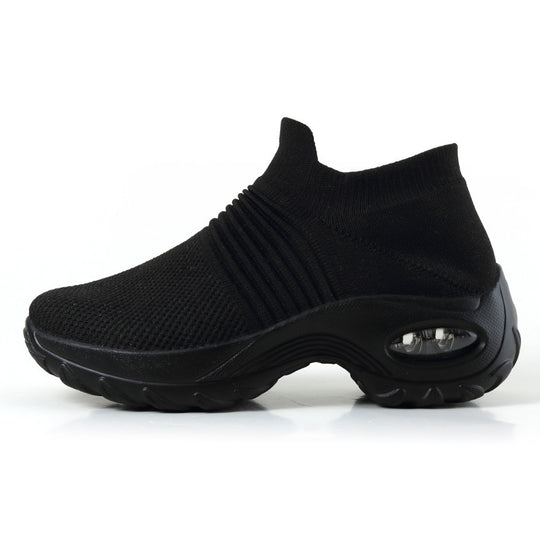 Damen gestrickter Slip-On Sportsneaker mit luftgepolsterter Zwischensohle Shop Nory