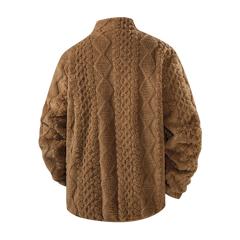 Herren Kuschelige Fleecejacke Shop Nory