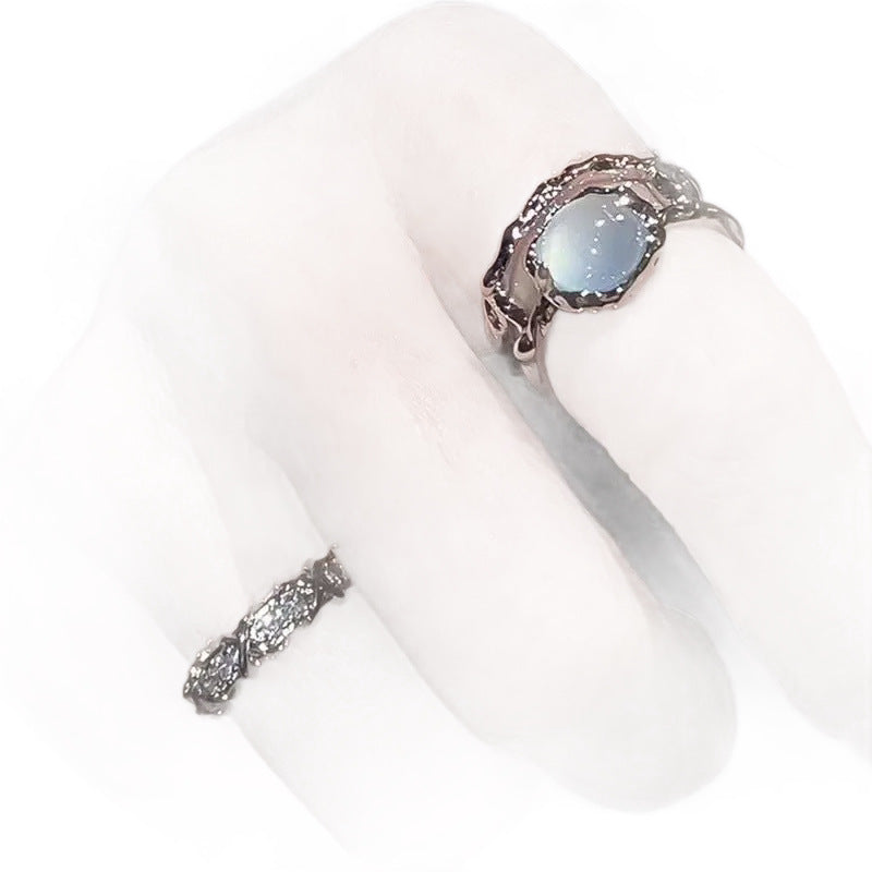 Damen Ring-Set mit eleganten Perlen und funkelnden Akzenten Shop Nory