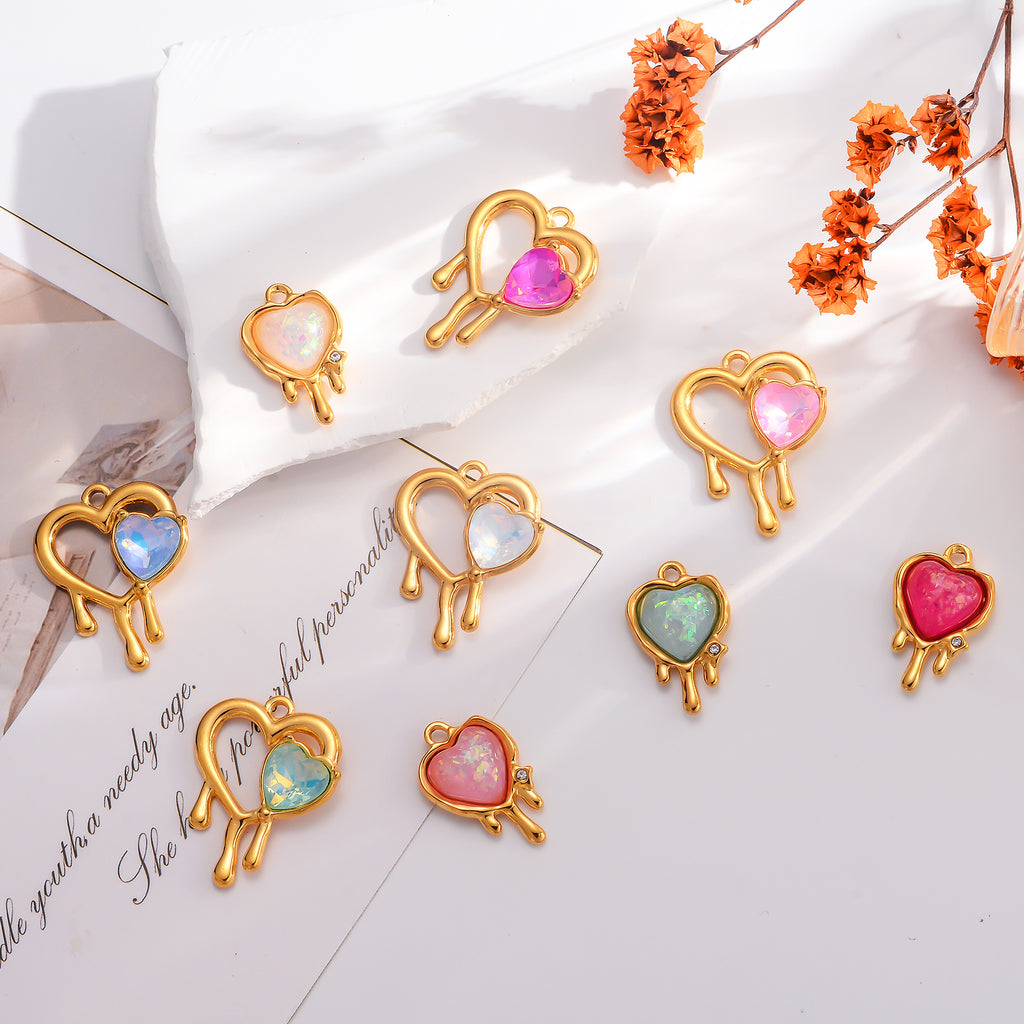 Damen Schmuckanhänger mit schmelzendem Herzdesign Shop Nory