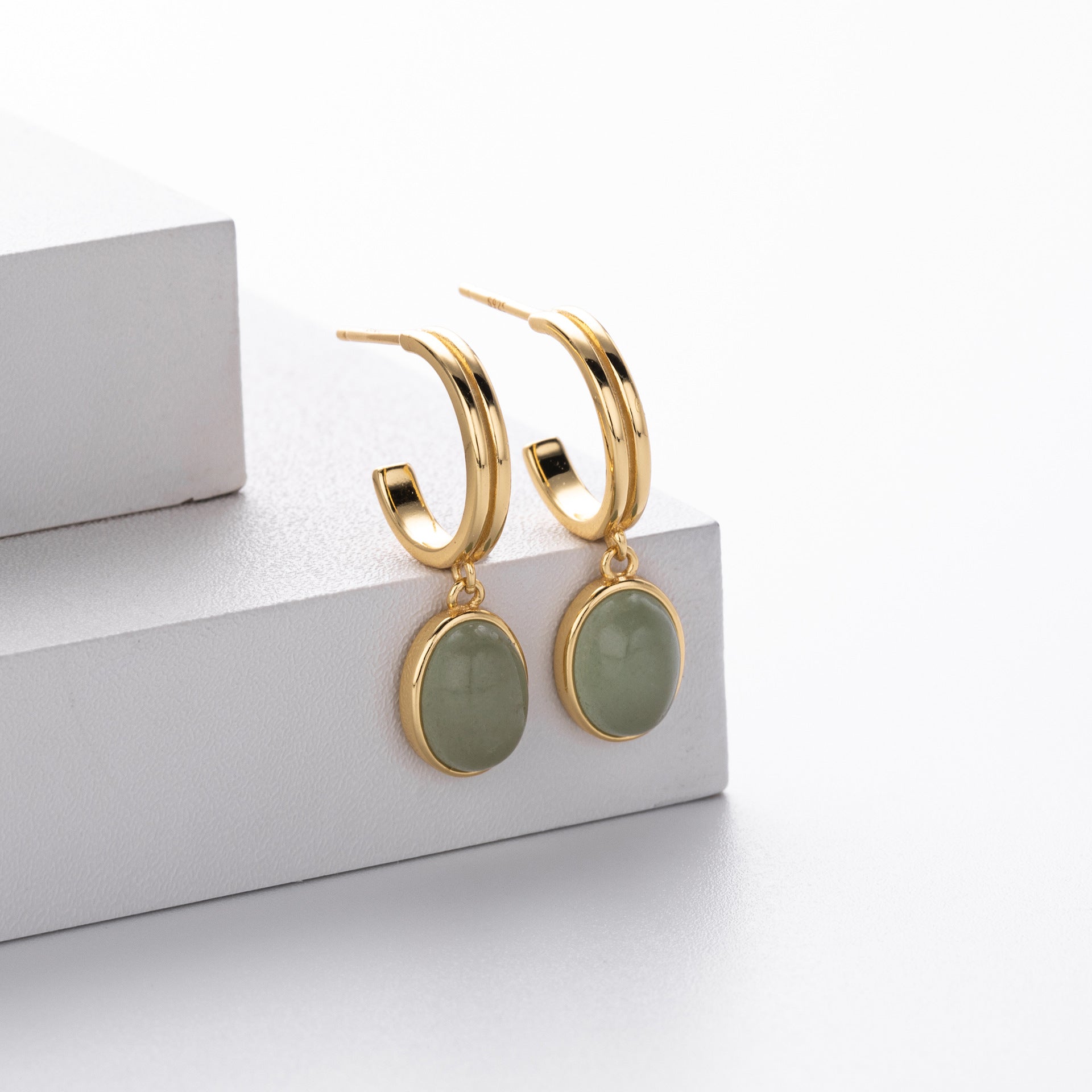 Damen Ohrhänger mit geschwungenem Design aus 925 Sterling Silber Shop Nory