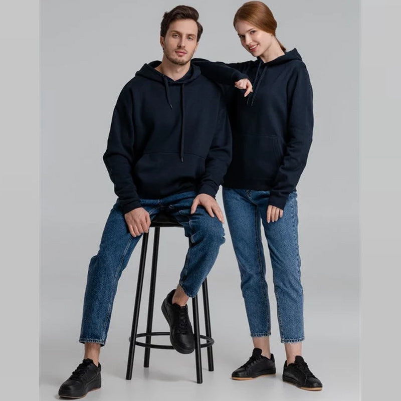 Unisex nan minimalistischer Heavyweight Kapuzenpullover aus French‑Terry mit verdeckter Kängurutasche und schmaler Silhouette Shop Nory