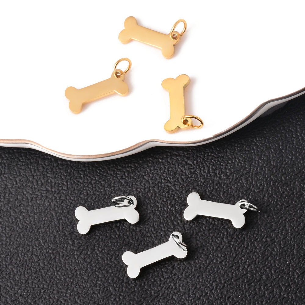 Damen personalisierbarer Schlüsselanhänger in Form eines Knochens Shop Nory