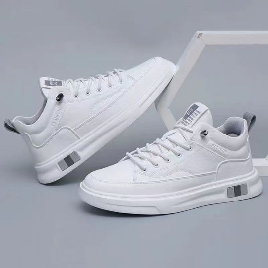 Herren modische Sneaker mit Hochwertiger Lederoberfläche