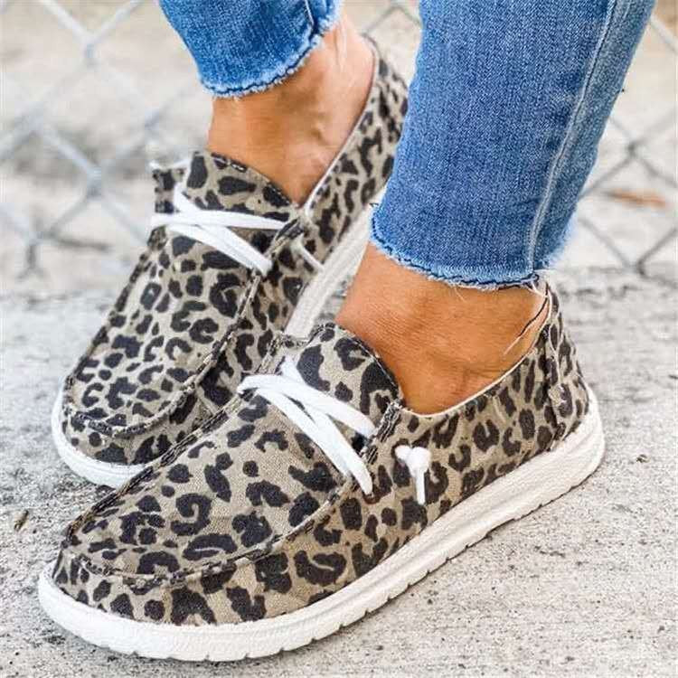 Damen Freizeit-Slip-On Schuhe mit elastischen Schnürdetails und rutschfester Sohle