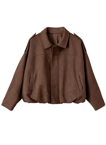 Damen Modische und luftige Oversized Jacke