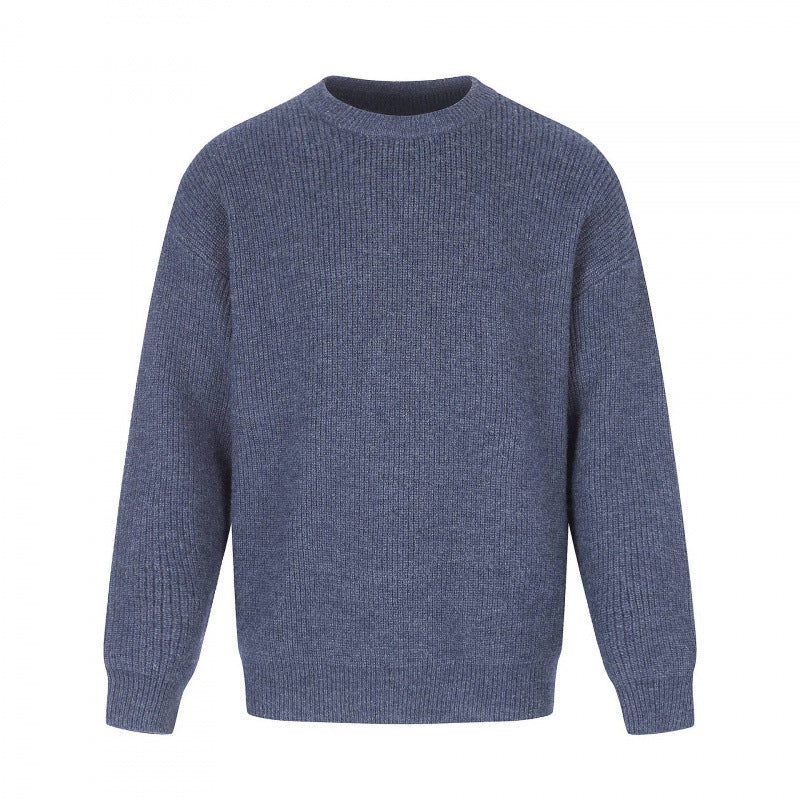Unisex Weicher Oversize-Ribstrickpullover mit Relaxed-Schnitt und tonaler Struktur Shop Nory