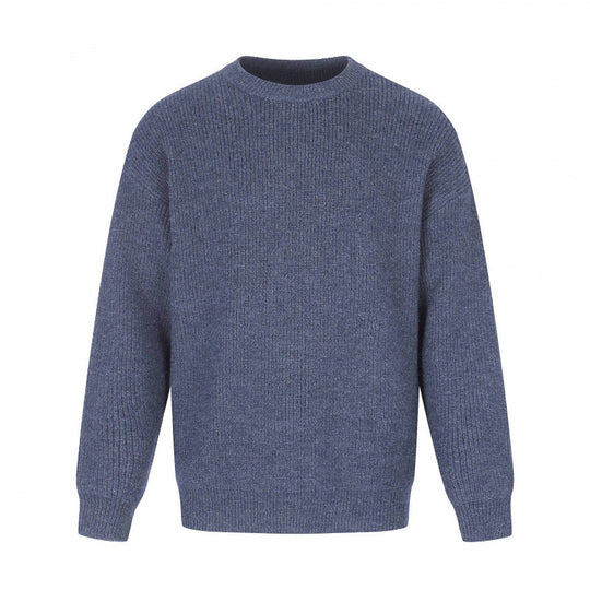 Unisex Weicher Oversize-Ribstrickpullover mit Relaxed-Schnitt und tonaler Struktur Shop Nory