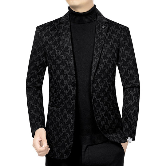 Herren Modernes Einreihiges City-Blazer mit aufgesetzten Taschen und leichter Halbfütterung Shop Nory
