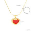 Damen Halskette mit Herzanhänger aus goldplattiertem Edelstahl Shop Nory