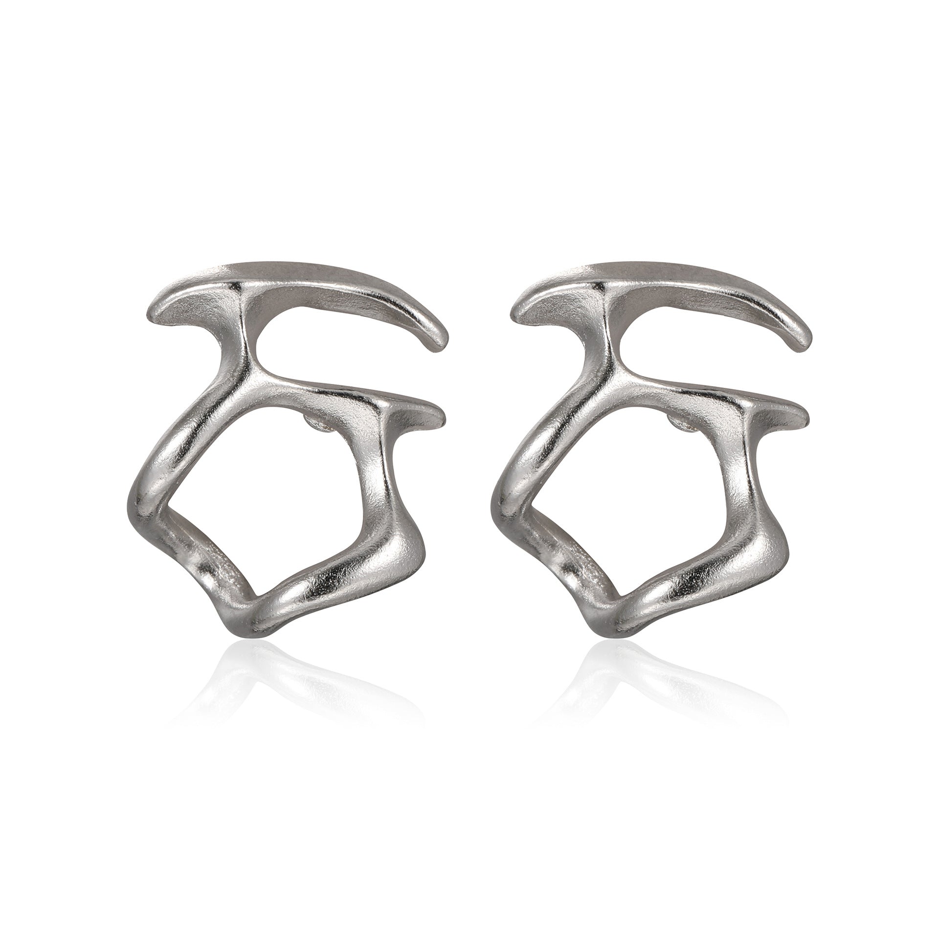 Damen Ohrclips mit modernem, organischem Design Shop Nory