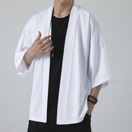 Herren kimonoartige Kurzarmjacke im Oversize-Schnitt Shop Nory