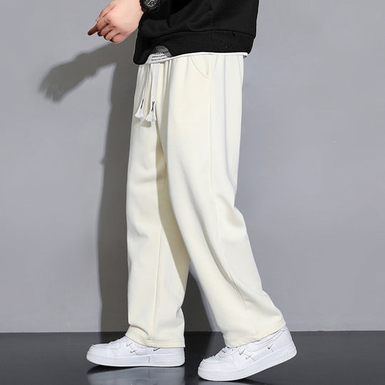 Herren Relaxed-Fit Jogginghose aus French-Terry mit weitem Bein und Tunnelzug Shop Nory