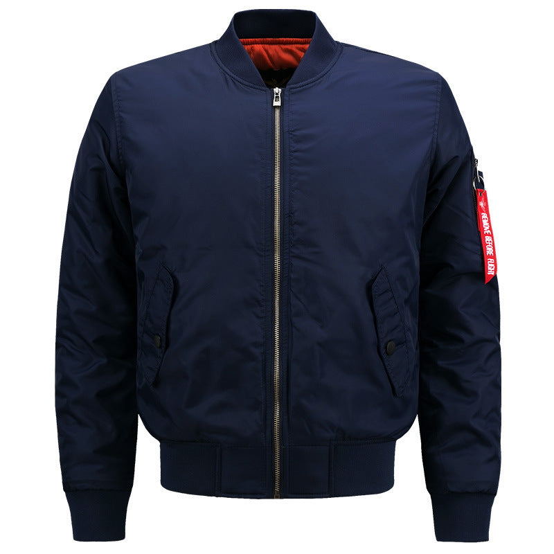 Herren Leichter Nylon-Bomber mit Ärmeltasche, Rippbündchen und Thermo‑Wattierung Shop Nory
