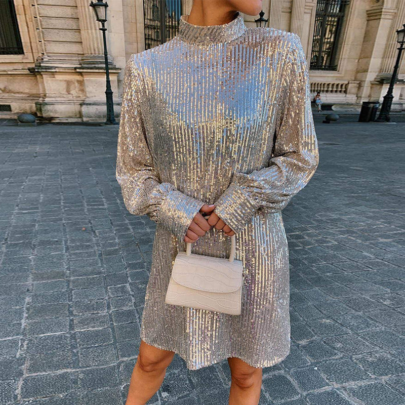 Damen Glitzerndes Cocktailkleid
