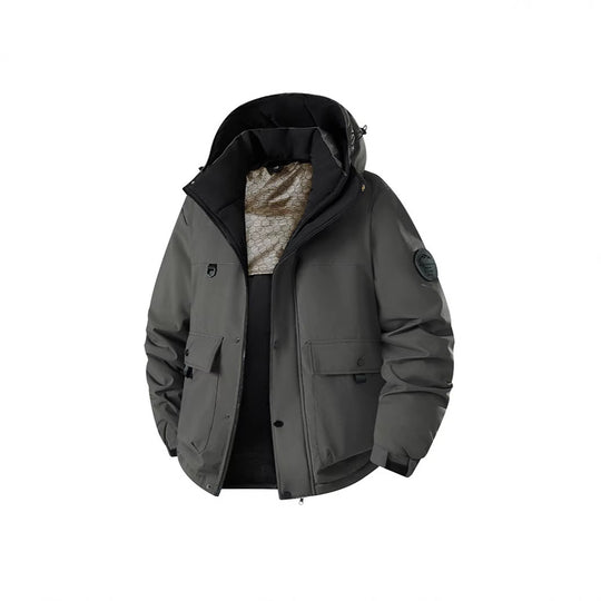 Herren Isolierter Urban-Parka mit Stehkragen und verdeckter Kapuze Shop Nory