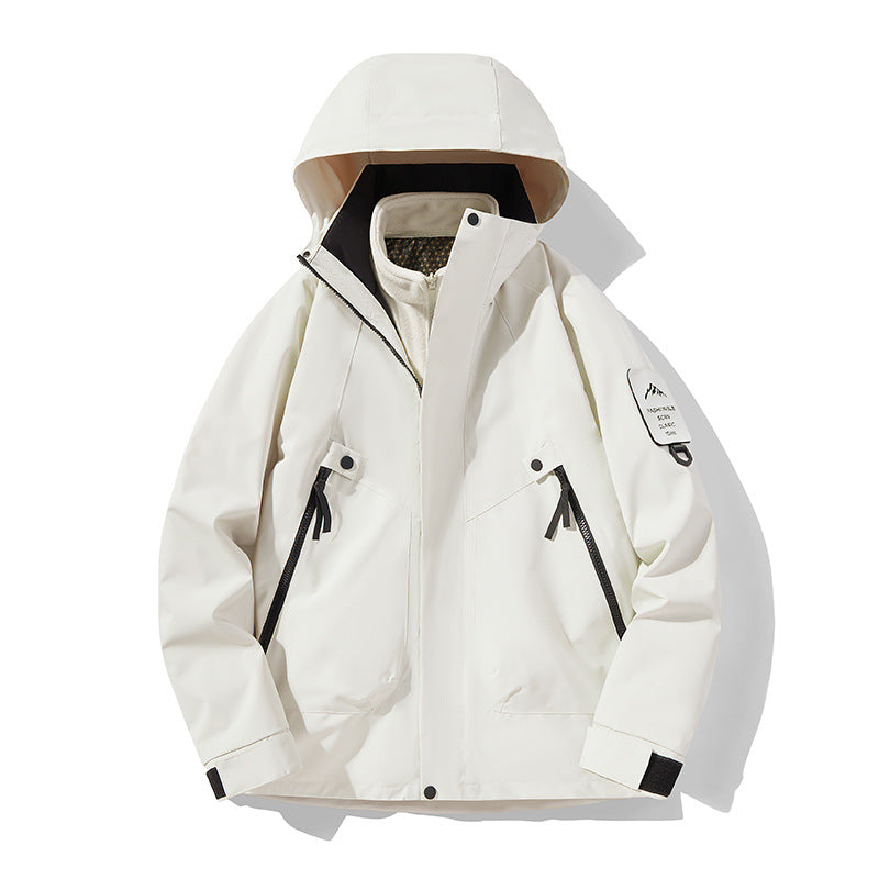 Unisex Wasserdichte, atmungsaktive Hardshell-Outdoorjacke mit Kapuze Shop Nory