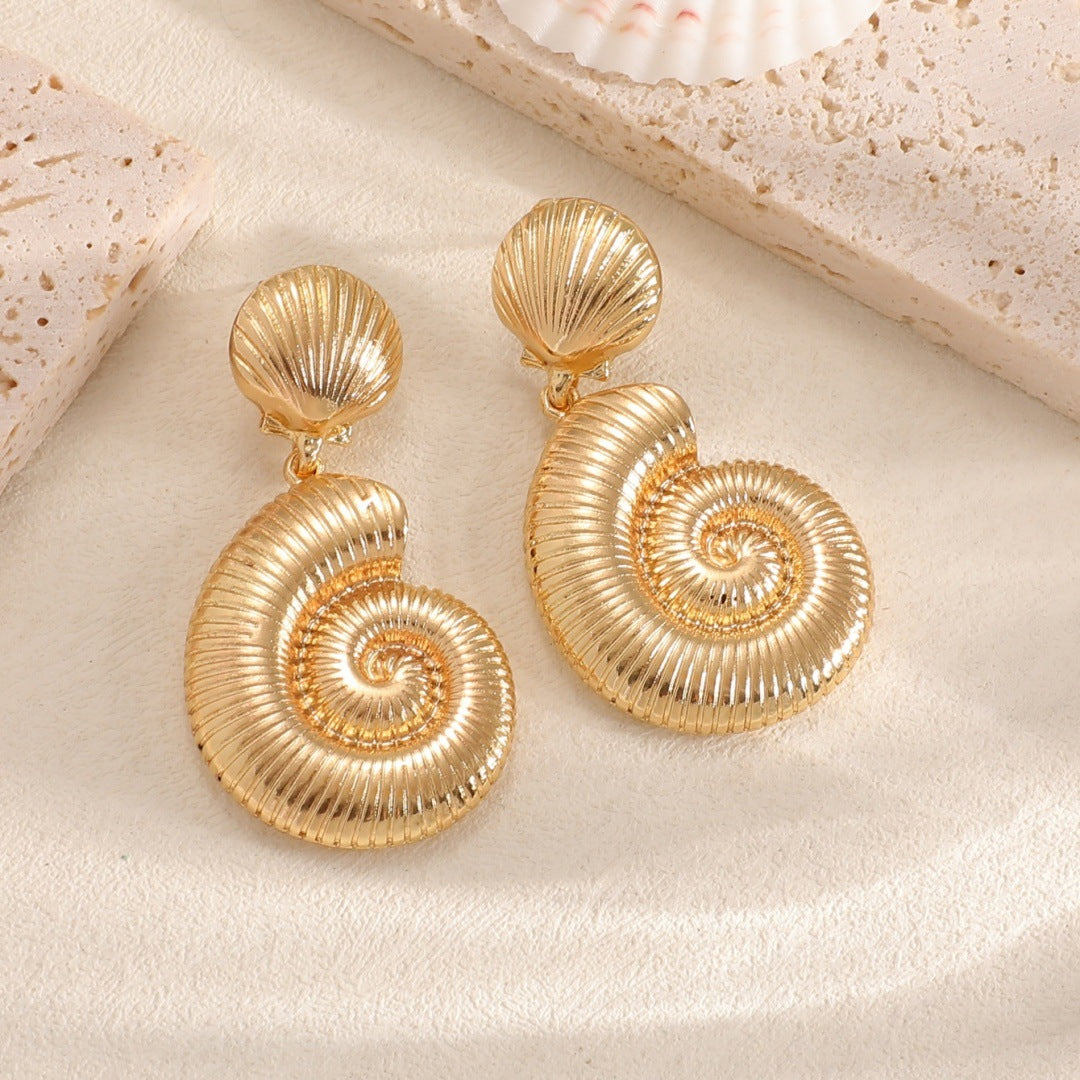 Damen Ohrringe im luxuriösen Muscheldesign Shop Nory
