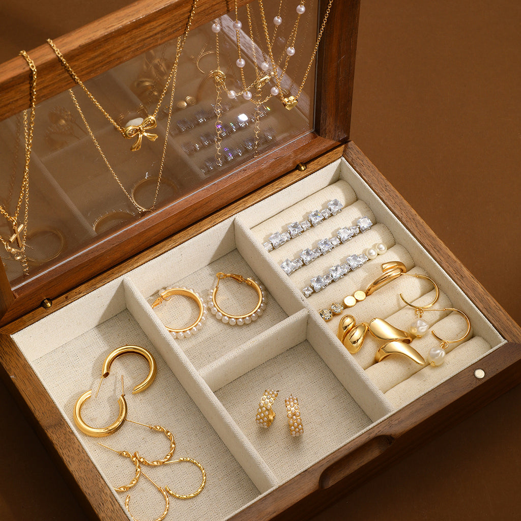 Damen Schmuckset-Organizer mit elegantem Design und vielseitigen Fächern Shop Nory