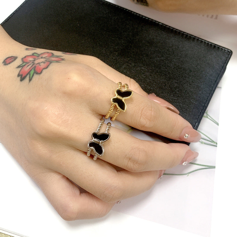Damen Ring mit filigranem Schmetterlingsmotiv Shop Nory