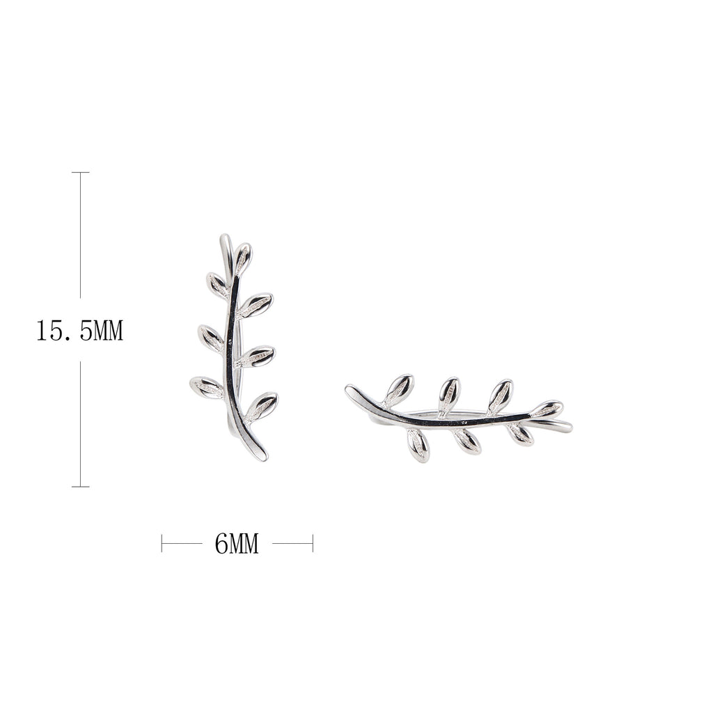 Damen Ohrstecker im eleganten Pflanzenmotiv Shop Nory