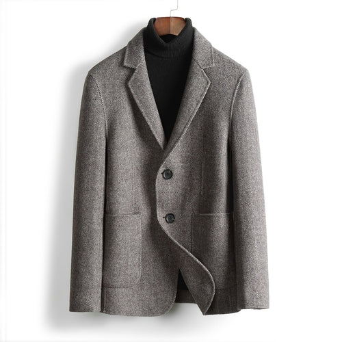 Herren Herringbone-Muster Blazer Shop Nory