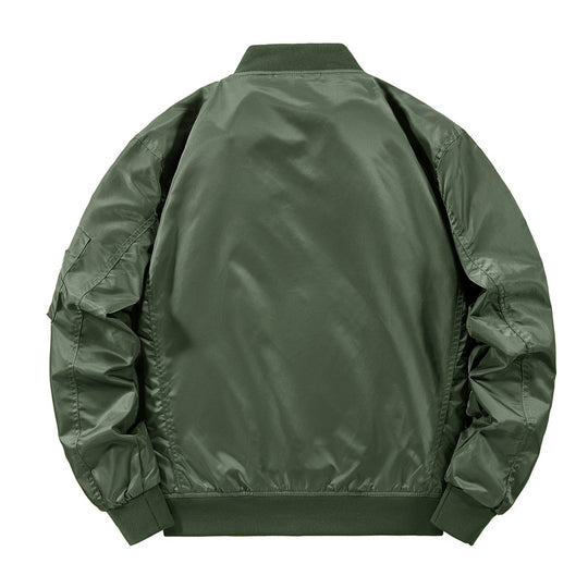 Herren Leichter Nylon‑Bomber mit kontrastierendem Innenfutter und Utility‑Ärmeltasche Shop Nory