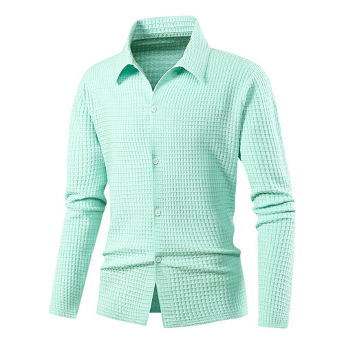 Herren Elegantes Langarmhemd mit Struktur Shop Nory
