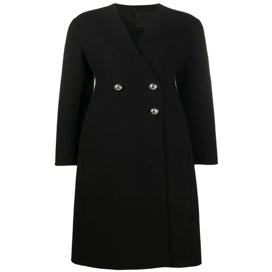 Damen Einreihiger Midimantel im Clean‑Tailoring mit dezenten Metallknöpfen und taillierter Naht Shop Nory