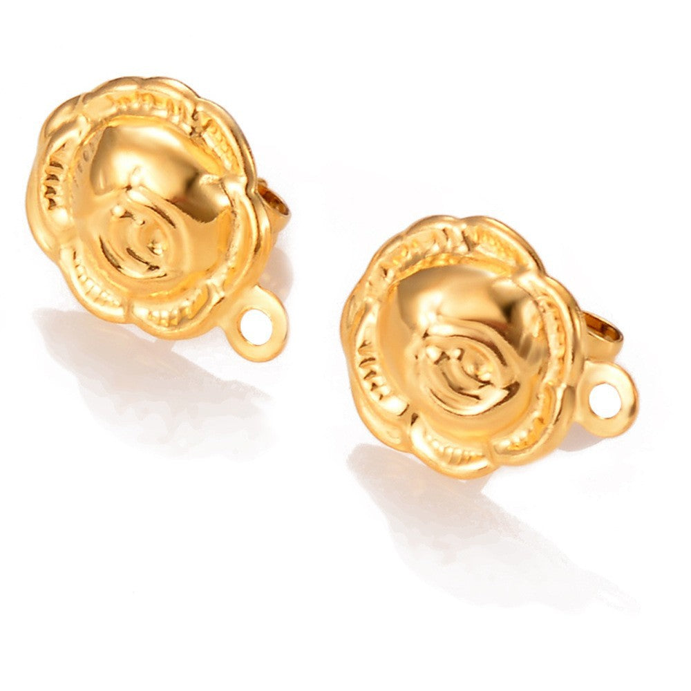 Damen Ohrstecker mit rosenelegantem Design Shop Nory