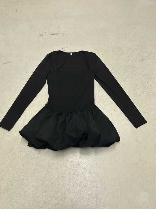 Damen nan figurbetonter Ballett-Body mit langem Arm und gerafftem Tulpenrock Shop Nory