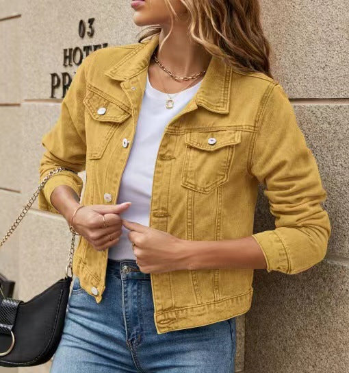 Damen trendige Jeansjacke im lässigen Schnitt
