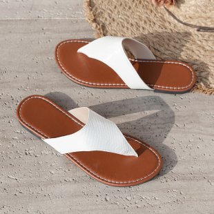 Damen elegante Zehentrenner-Sandalen mit geflochtenen Riemen