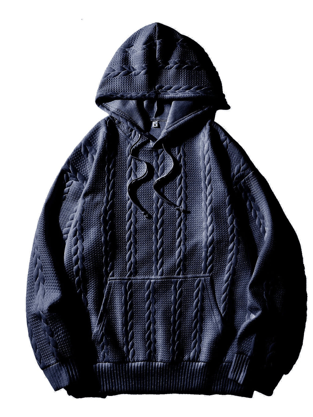 Herren Kapuzenpullover mit strukturiertem Muster Shopnory