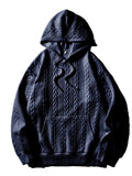 Herren Kapuzenpullover mit strukturiertem Muster Shopnory