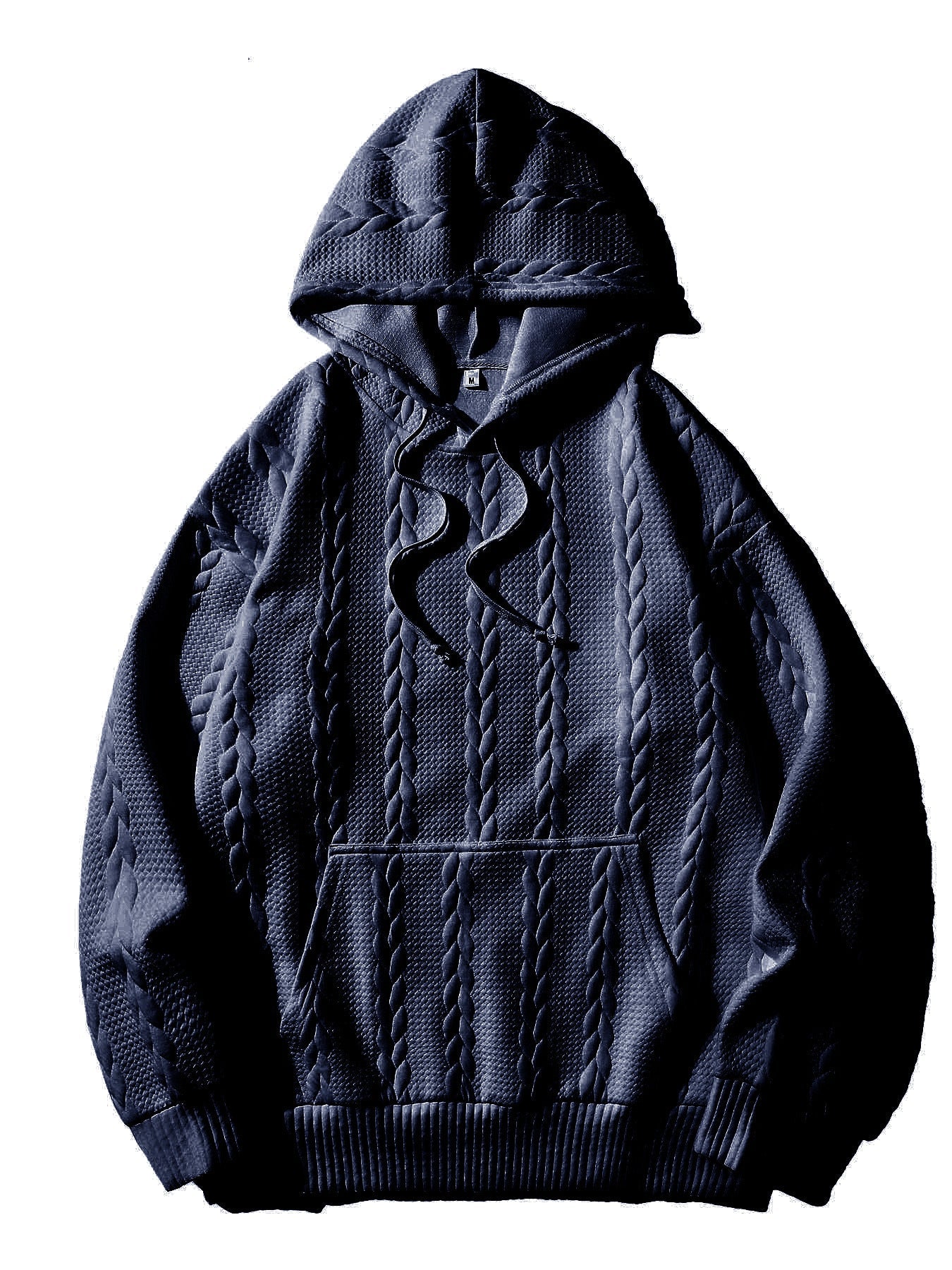 Herren Kapuzenpullover mit strukturiertem Muster Shopnory