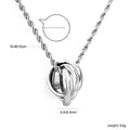 Damen modern gestaltete Halskette mit doppeltem Knotendesign Shop Nory