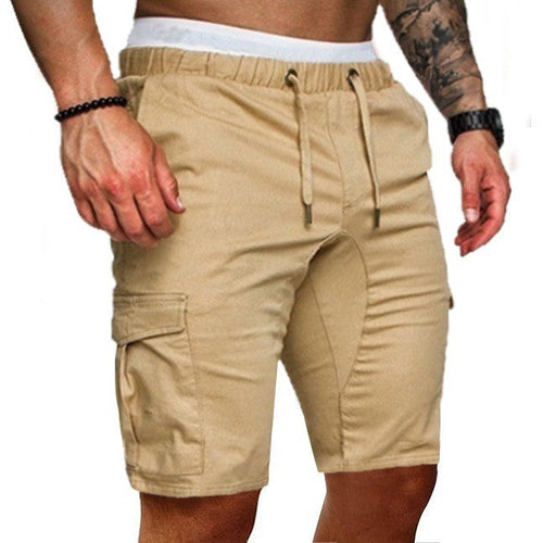 Herren Cargo-Shorts mit elastischem Bund und praktischen Taschen