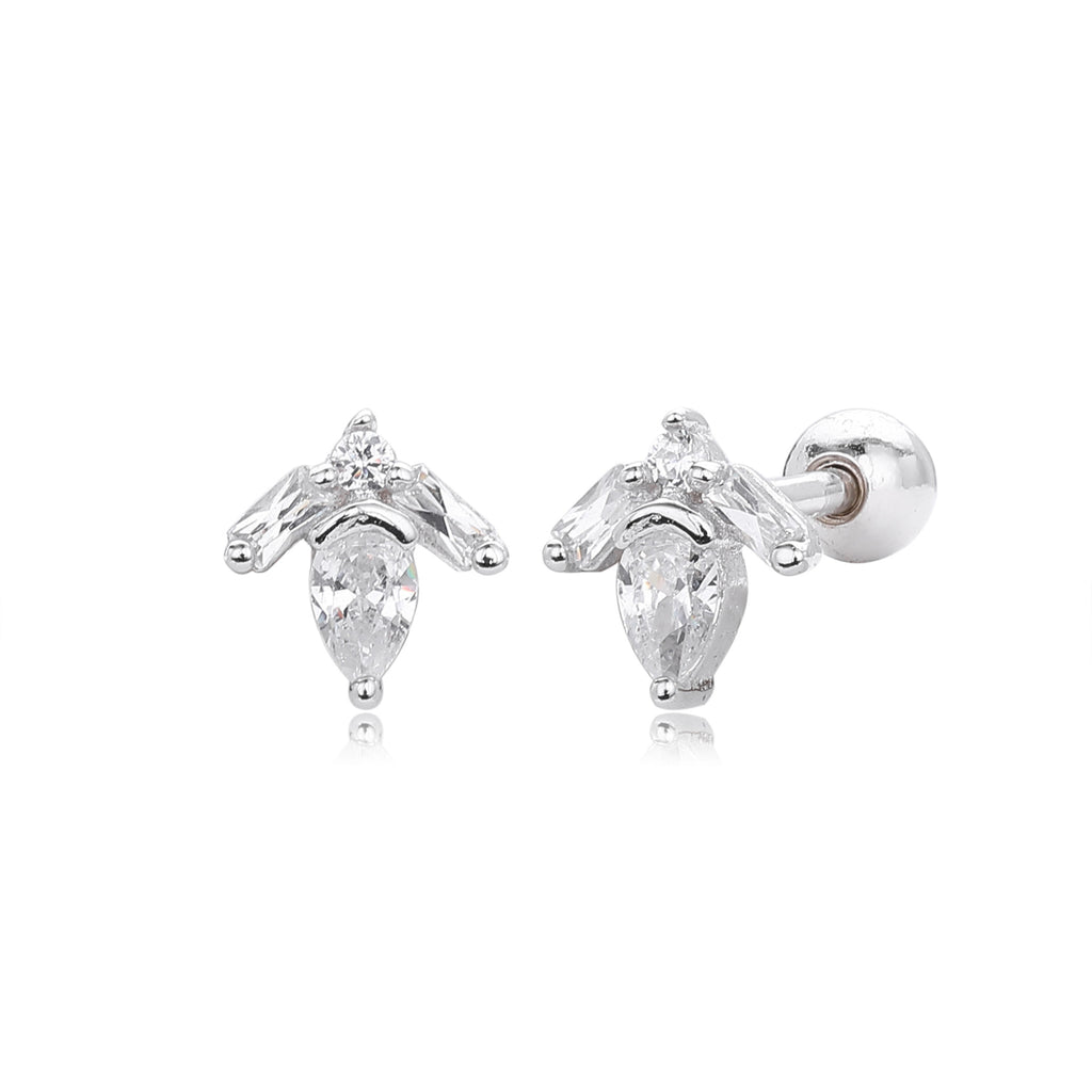 Damen Ohrstecker mit funkelndem Zirkon-Besatz und elegantem Design Shop Nory