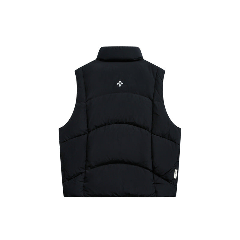 Herren Wattierte Steppweste mit hohem Stehkragen und Multifunktions-Taschen Shop Nory