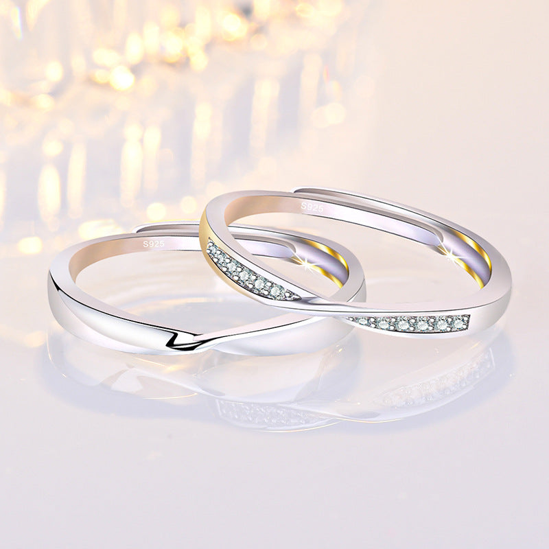 Damen Eleganter, zeitloser Ring mit funkelnden Zirkonia Shop Nory